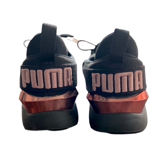 AUTHENTIC Puma Muse Metallic Puma Black Rose Gold Gym - Picture 4 of 7